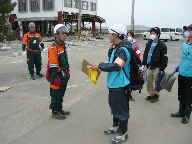 愛知県災害支援隊　　ボランティア団体と情報交換を行う支援隊